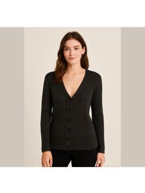 GEORGE - Multicolour Sparkly Button Front Cardigan Top, Sz Large